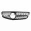 AMG Style Grill Grille Black  08-13 For Mercedes-Benz C-W204 Class C200 C300 C350