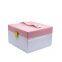 High-end two-layer bowknot jewelry with cargo box Korean version of  ring earrings jewelry storage box wholesale in stock