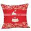 Household Decorative Christmas cotton linen Throw Pillow case cover  For Sofa