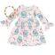 Dress Designs Teenage Girls Thick Material Flower One Piece Kids Winter Dress Girls