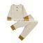 Children's wear 2020 autumn baby fashion isn't two-piece suit baby hit color long-sleeved pit strip T-shirt top and pants suit