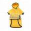 PVC coating pet rainy days slicker reflective strips waterproof dog raincoat