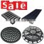 High performance heavy duty ductile iron manhole cover/cast iron drain grate/trench drain grating cover