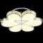 Modern Crystal LED Ceiling Pendant Lamp Stainless Steel Fixture Chandelier Light