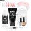 Nails Acrylic Builder Gel Kit Nail Poly gel Kits Quick Building Primer Top Coat Extension Poly Gel Set UV Brush Tips