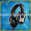 Stimulated 7.1 high end private mould unique 2016 LED laser gaming headsets