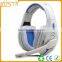 LED glowing top quality best stylish CE FCC gaming headsets with vibration functions