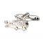 Men's Cufflinks New Crocodile Silver Cuff Lins for Shirt 18mm M3874
