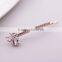 2015 new model FY-0011 fashion crystal butterfly type hair barrette clip wholesale
