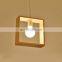 New Design Geometric Patterns Nordic Modern Wood Pendant Light  E27 Decorative Lighting