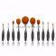 High Quality beautiful 10-pc makeup brush/Natural Makeup Brushes