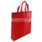 Low price non woven shopping folding bags reusable grocery carry tote with handle loop custom design