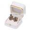 Wholesale Custom Logo Pink Paper Plastic Packaging Box Pu Leather Ring Necklace Bracelet Jewelry Box