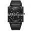 OULM HP8055 Men's Fashion&Casual Watch Japan Quartz Movement Simple Style Leather Band Watch Auto Date