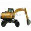Small mini excavator machine wheel on sale