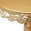 China Modern Mini Metal Round Glass Silver Plated Wedding Cup Cakes Stand Gold