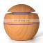 2021 USB Design Product Home Car Rechargeable Essential Oil Humidifier Wood Grain