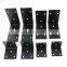 Galvanized Steel Z&L Angle Corner Shelf Bracket with Black Powder Coated for Wooden Beams Metal