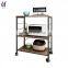 Cheap Roll Kitchen Island Trolley With Warm Plates Baskets Drawer