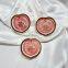 Fully Customized Peach Shape Blusher Palette with High Glow Face Backed Powder Oem Blush and Highlighter Chunky Glitter