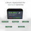 FT-LiRV-1250 12V 50Ah LiFePO4 Lead-Acid Replacement Battery for RVs | Lightweight (30% Lighter Than Lead-Acid), 3000 Cycles, IP65 Waterproof