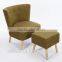 RCH-4146 Upholstery fabric sofa chairs comfortable lounge single armless sofa chair