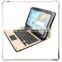 Classic style 10.1inch bluetooth keyboard case ,10.1 tablet pc leather case with removeable bluetooth keyboad case and touchpad