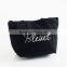 factory supply fashion strip canvas lunch bag canvas pure color bag customized