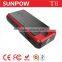 SUNPOW portable power bank 12v dual usb car charger jump starter