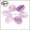 Wholesale 45*35*7mm Semi-precious stone Amethyst Worry Stone Thumb massage stone oval Shape