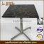 cheap price restaurant furniture top metal table base durable dining table