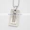 Factory Price Stainless Steel Wire Rectangle Pendant Necklace