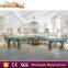Foshan led remote control half moon stainless steel wedding table