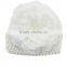 Hot sale knitted baby hat with big fabric flower