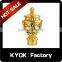KYOK golden color decorative metal curtain bracket,plastic curtain finials on hot sale