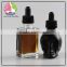trade assuranc High quality clear 40ml french square glass dropper bottle for e-juice essential oil
