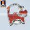 High quality fashion lady metal foldable handbag hanger with red cat