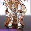 wholesale decoration electroplate colored candle jars glass