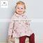 DB2796 dave bella 2016 spring infant coat baby printed coat girls outwear coat girls winter warm coat baby high quality jacket