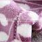 Leaves pattern 100% polyester flannel blanet