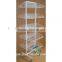 floor double sided wire shelving display rack with strong capability
