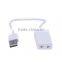 USB 2.0 Virtual 7.1 Channel Audio 3D Sound Card Adapter With Cable line for Notebook