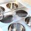 stainless steel ice cream display showcase