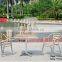 Outdoor Furniture Aluminum Comfortable Wooden Table And Chair Garden Set YC052 YT23A