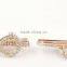 rhinestone chain bow bobby pins hair clip barrette