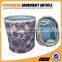 Round storage box set of five