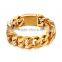 New fashion hip hop jewelry 18K gold filled Miami cuban link chain new gold chain design for men B502                        
                                                                                Supplier's Choice