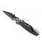 Fashion stainless steel folding knife caming knife with Black Blade&aluminum handle