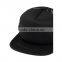 High Quality Custom Blank Plain 3D Embroidery Logo Flat Brim Snapback Hat Black Trucker Cap Wholesale