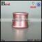 10g mini aluminium cream jar, pink aluminium jar with white pp inner
